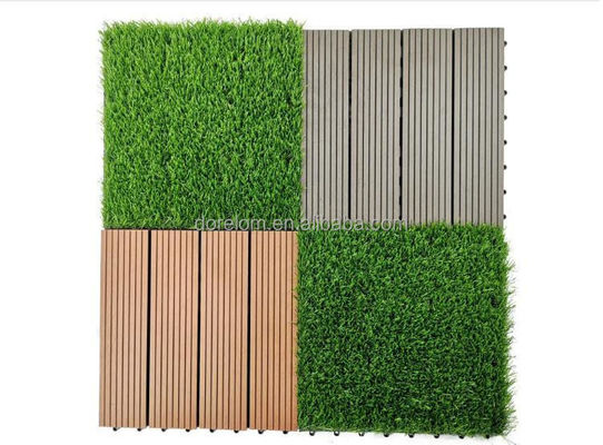 人工芝生タイル 30x30cm 3cm 高さ ハイスタックグリーン 室内・室外用