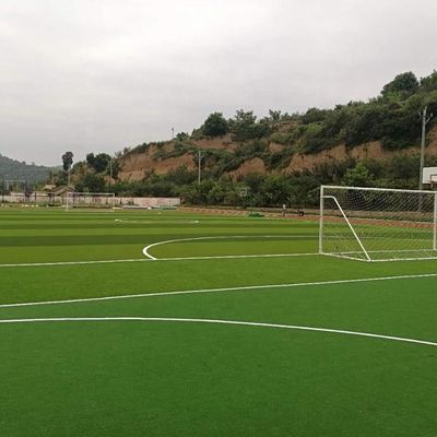 20縫/m 縫合率 55mm サッカー場のための人工芝 合成芝