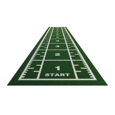 PE スポーツトレーニング 埋め込み 合成緑色 人工カーペット 草の芝生マット 庭