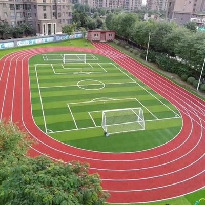 サッカー場 W 形 二色 紫外線耐性 PE モノフィラメント 人工草草