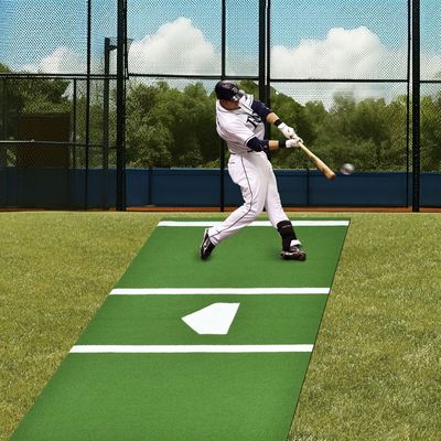 野球 ソフトボール 訓練用 高密度芝生 バッティングマット 42600-69300 縫い/平方メートル