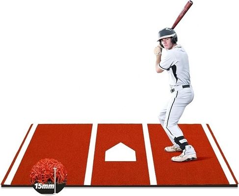野球とソフトボールの練習を最適にする 15mm スタイルの高さ ポータブル バッティングマット